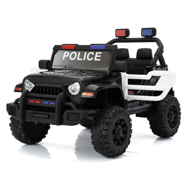 TOBBI 12V 2-Seater Kids Electric Off-Road Police Car-TH17M1119