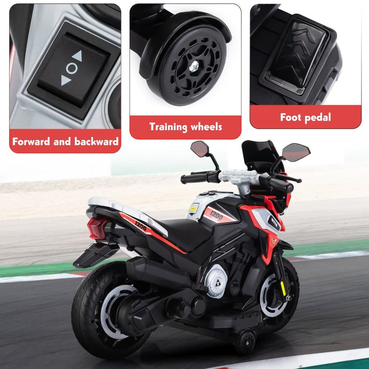 TOBBI 12V Electric Kids Off-Road Motorcycle-TH17S1087