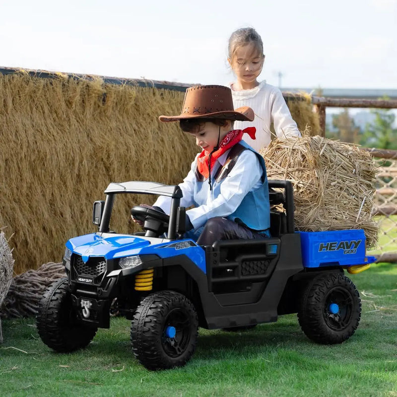 TOBBI 12V Electric Kids Ride-On Dump UTV
