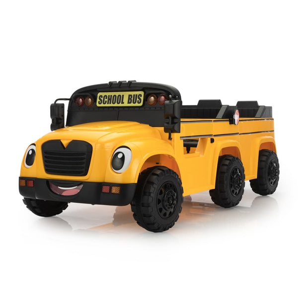 TOBBI 12V Electric Kids Ride-On School Bus-TH17S1123