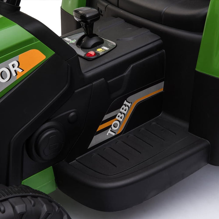 TOBBI 12V Electric Kids Ride-On Tractor with Trailer-TH17P0491