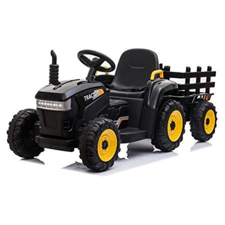 TOBBI 12V Electric Kids Ride-On Tractor with Trailer-TH17P0491