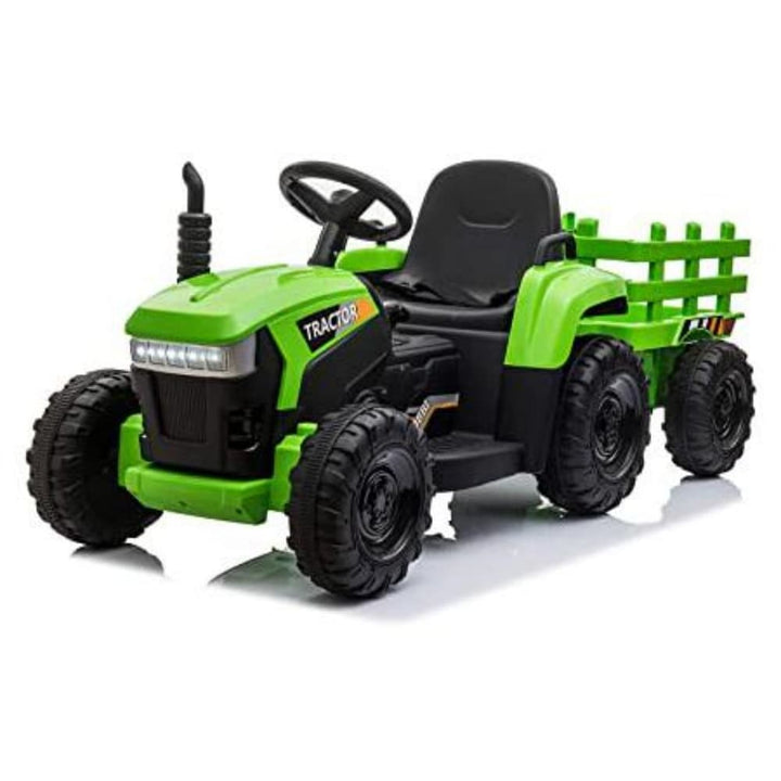 TOBBI 12V Electric Kids Ride-On Tractor with Trailer-TH17P0491