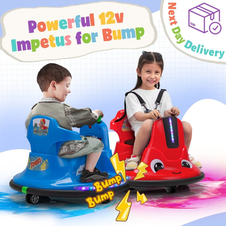 TOBBI 12V Electric Kids Ride-on Bumper Car-TH17W0928