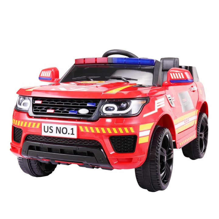 TOBBI 12V Electric Kids Ride On Toy Police Car-TH17W0442