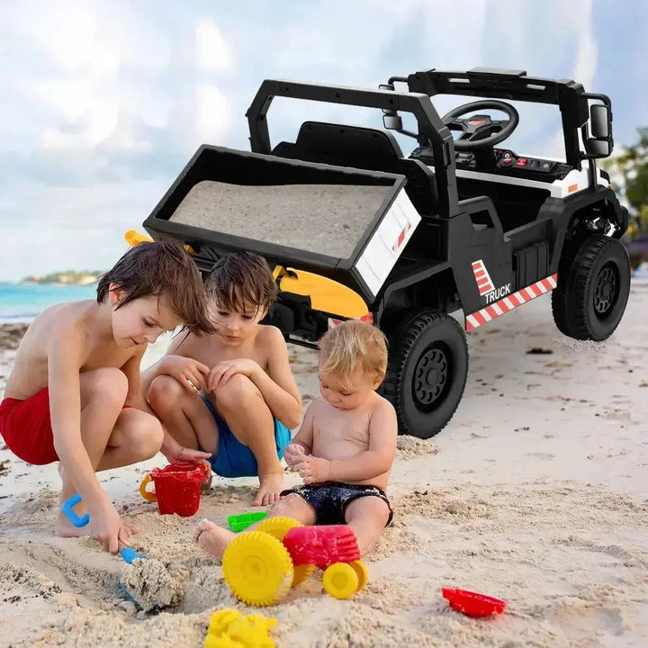 Tobbi Electric Riding Vehicles TOBBI 12V Kids Electric Dump Truck Ride-On Car TOBBI Kids Electric Dump Truck 12V Remote Music LED Lights Ultimate Fun
