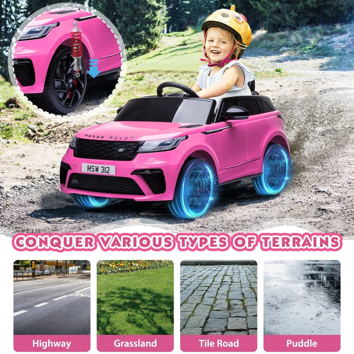 TOBBI 12V Licensed Land Rover Electric Kids Ride On Car-TH17M0813