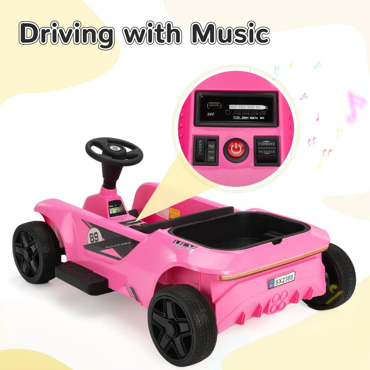 TOBBI 24V Electric 2-Seater Family Ride-On Car-TH17T1142