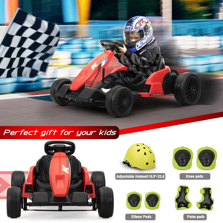 TOBBI 24V Electric Kids Drift Go Kart-TH17E0987