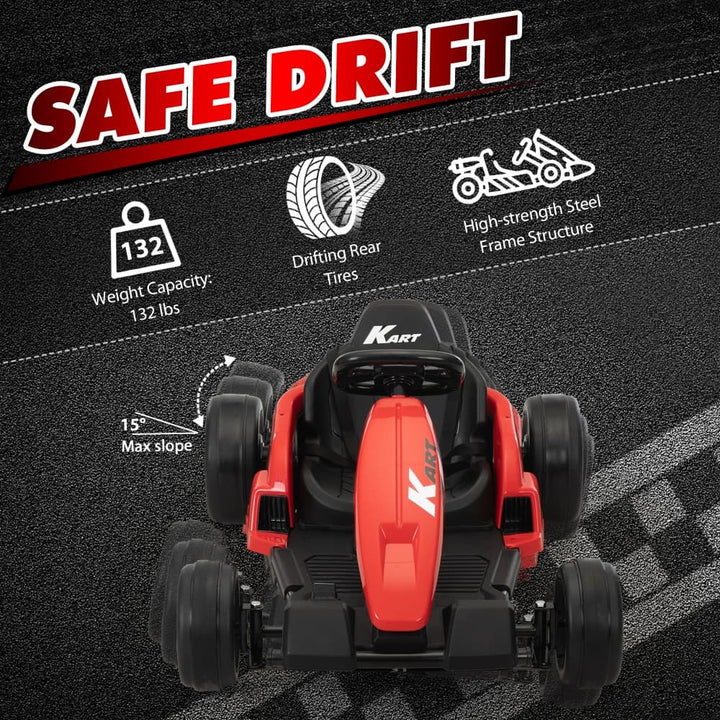 TOBBI 24V Electric Kids Drift Go Kart-TH17E0987