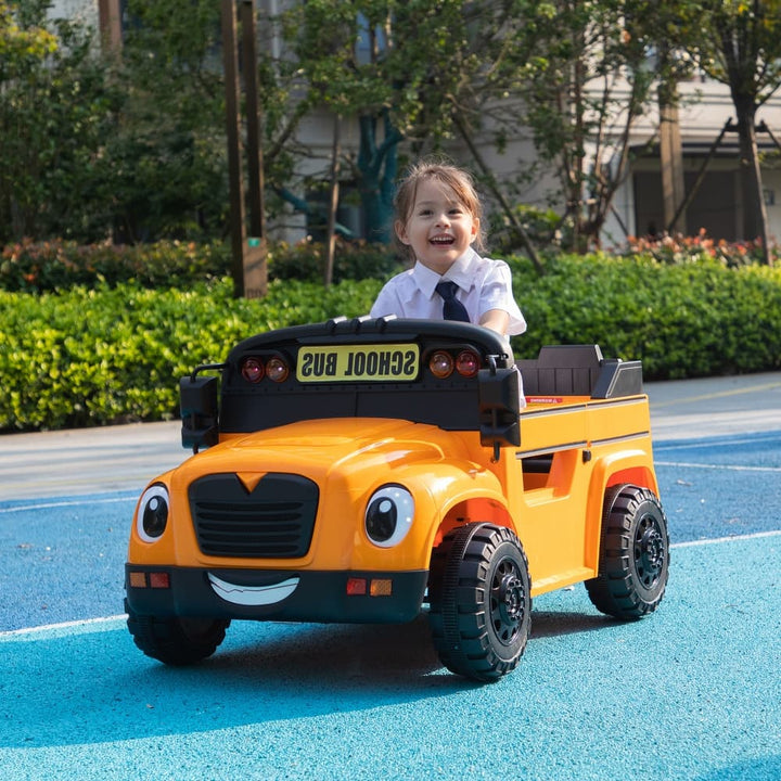 TOBBI 24V Electric Kids Ride-On School Bus-TH17W1126