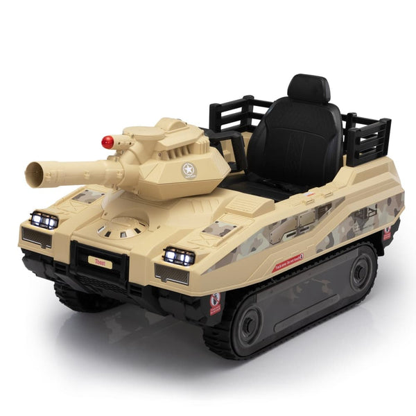 TOBBI 24V Electric Kids Ride-On Tank Car-TH17A1057