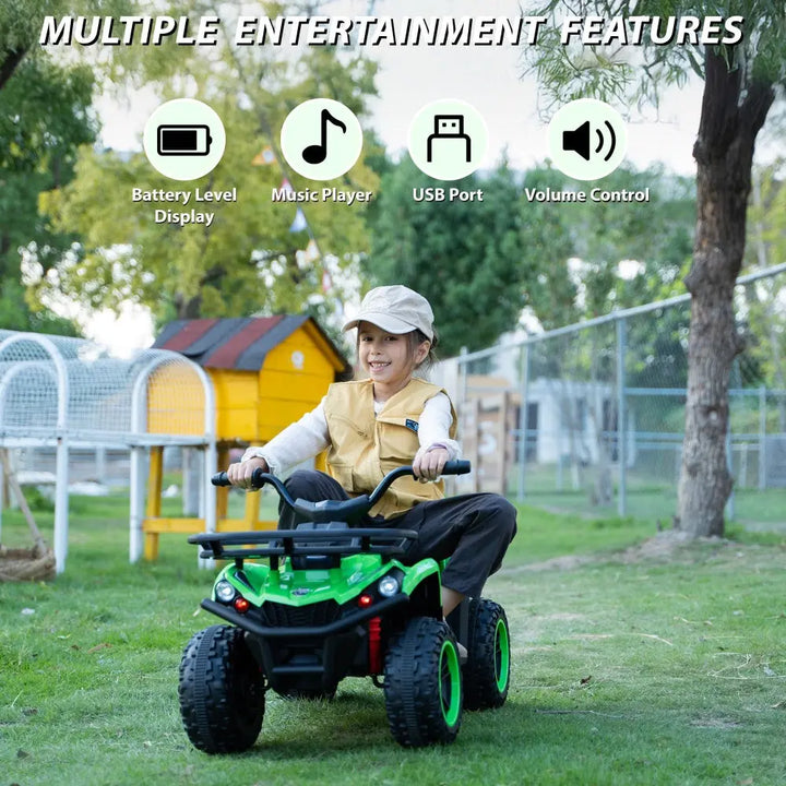 TOBBI 24V Electric Kids Ride-on ATV Quad-TH17Y1164