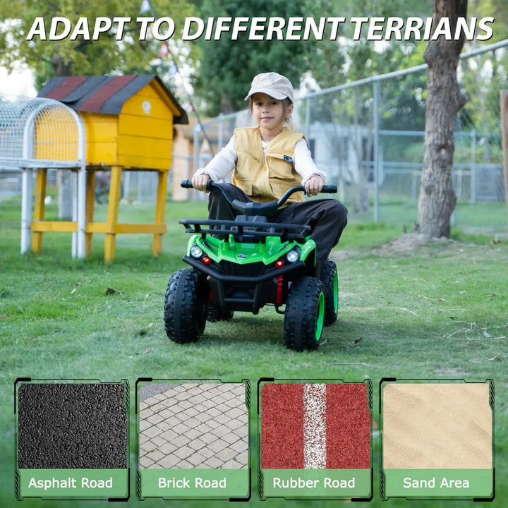 TOBBI 24V Electric Kids Ride-on ATV Quad-TH17Y1164