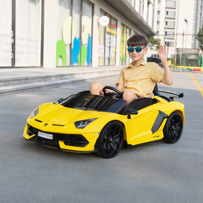 TOBBI 24V Licensed Lamborghini SVJ 2-Seater Electric Kids Ride On Drift Car Tobbi