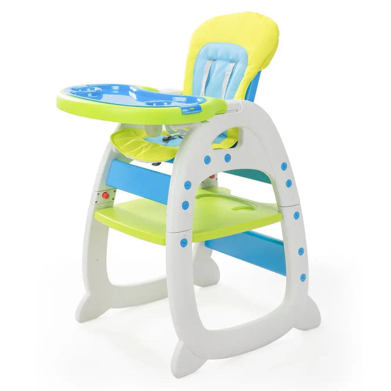 Tobbi Convertible High Chairs Blue + green TOBBI & NYEEKOY 3-in-1 Convertible Toddler Highchair with Table Explore 3-in-1 Toddler Highchair - TOBBI & NYEEKOY TH17K0217