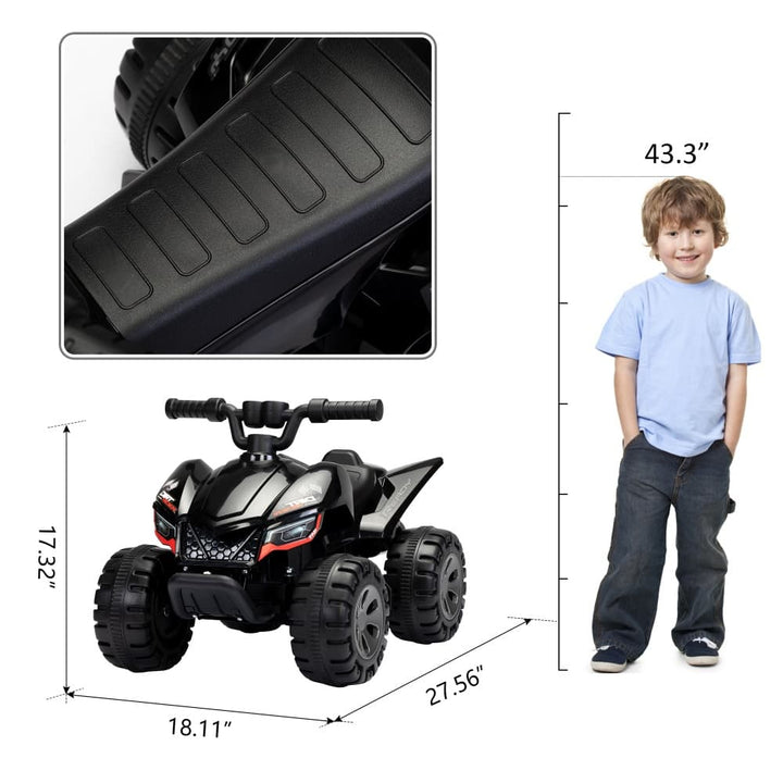 TOBBI 6V Electric Kids Ride-On ATV with Spray Device-TH17N0904