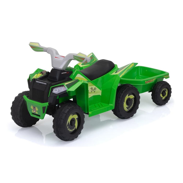 TOBBI 6V Electric Kids Ride-On ATV with Trailer-TH17N1012