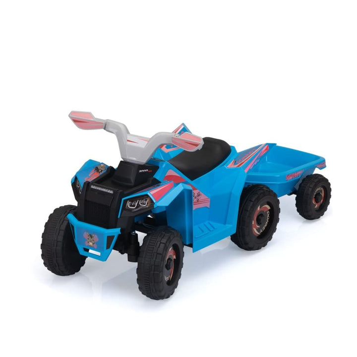 TOBBI 6V Electric Kids Ride-On ATV with Trailer-TH17N1012