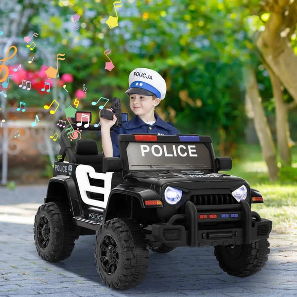 Tobbi Electric Riding Vehicles TOBBI 12V 2-Seater Electric Kids Off-Road Police Car TOBBI 12V 2-Seater Electric Kids Off-Road Police Car - Tobbi TH17M1119