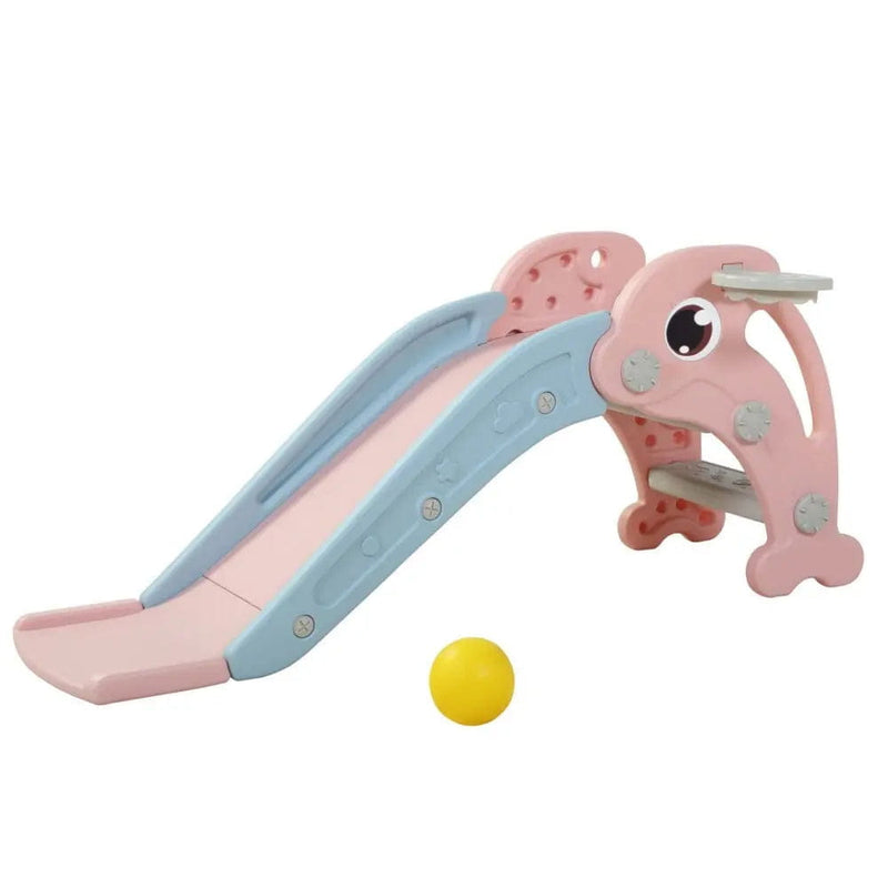 Tobbi Slides Pink TOBBI & NYEEKOY 3-in-1 Dolphin-Themed Toddler Slide Set Versatile TOBBI & NYEEKOY Dolphin-Themed Toddler Slide Set TH17E0753