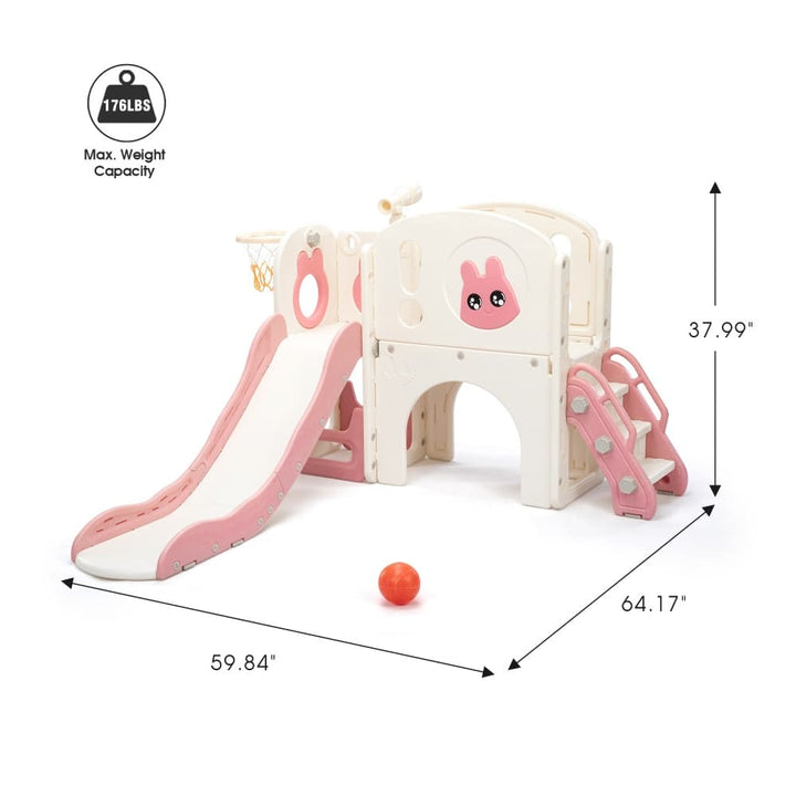 TOBBI & NYEEKOY 8-in-1 Toddler Slide Climber Set-TH17L1136