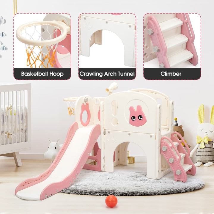 TOBBI & NYEEKOY 8-in-1 Toddler Slide Climber Set-TH17L1136