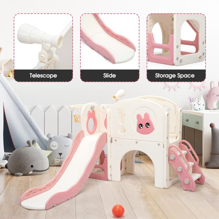 TOBBI & NYEEKOY 8-in-1 Toddler Slide Climber Set-TH17L1136