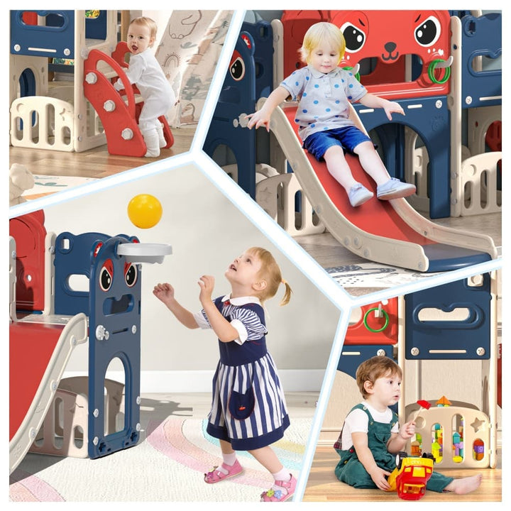 TOBBI & NYEEKOY 9-in-1 Large Indoor Outdoor Slide Set-TH17N1120