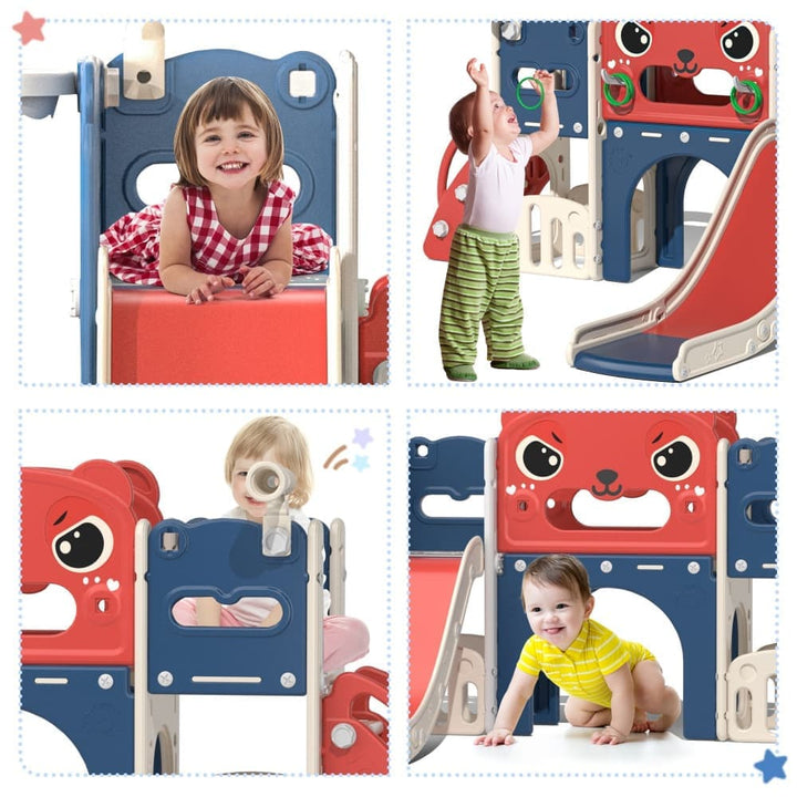 TOBBI & NYEEKOY 9-in-1 Large Indoor Outdoor Slide Set-TH17N1120