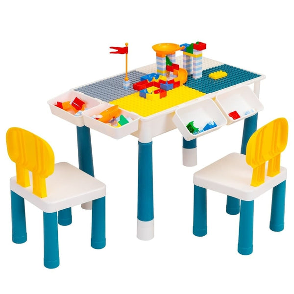 TOBBI & NYEEKOY Multi-Function Rectangular Kids Activity Table Set-TH17K1081