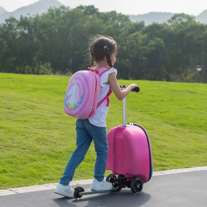 Tobbi Kids' Suitcases TOBBI & VLIVE Kids Scooter Suitcase 2-Piece Set TOBBI & VLIVE Kids Scooter - Perfect Travel Companion