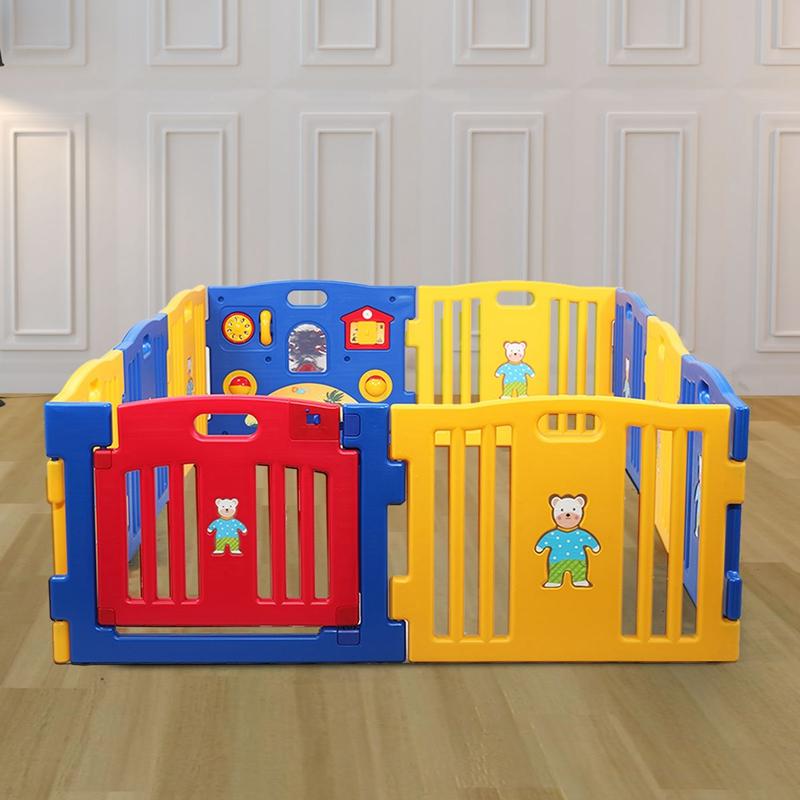 Indoor/Outdoor 2 Panels Playpen for Kids - TOBBI