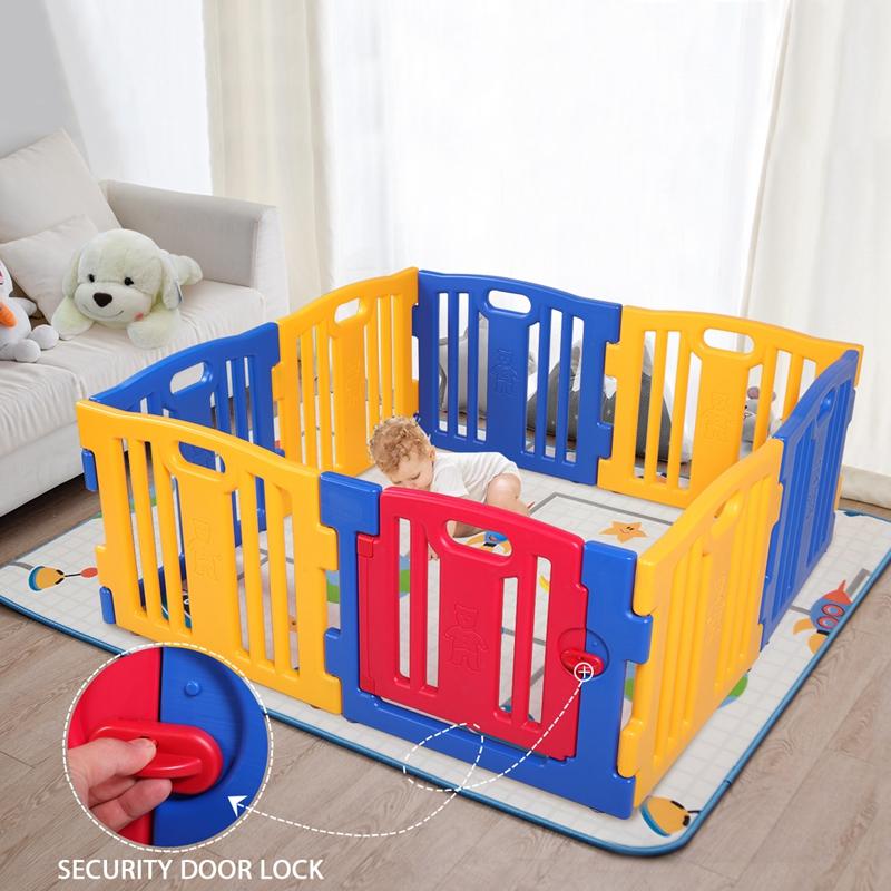 Kids Garden Baby Play Fence 8 Pcs TOBBI   TH17W0352 47 